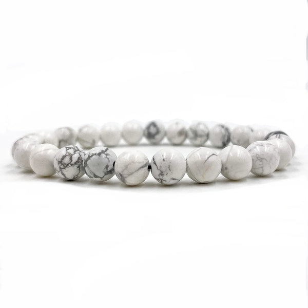 Union - White How Lite Gemstone Beaded Bracelet