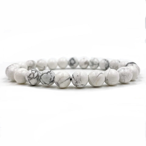 Union - White How Lite Gemstone Beaded Bracelet