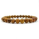 Union - Zebrawood Mala Beaded Bracelet