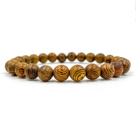 Union - Zebrawood Mala Beaded Bracelet