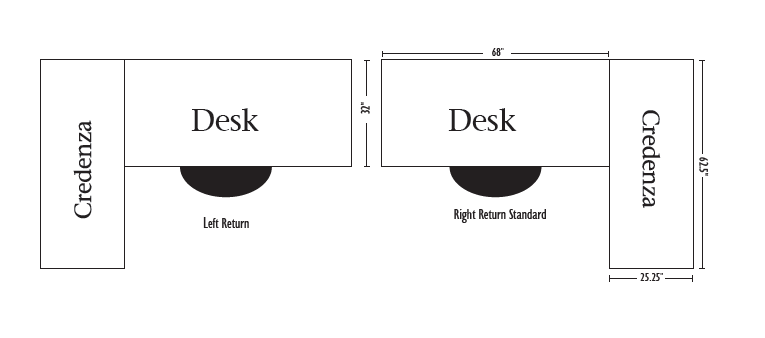Prism - Amish Handcrafted Corner Desk