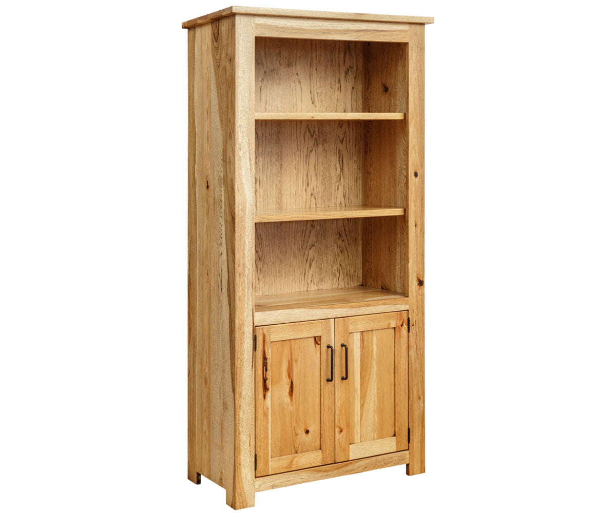 Urban Lodge - Amish Hardwood 6' Bookcase With Lower Doors