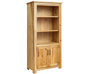 Urban Lodge - Amish Hardwood 6' Bookcase With Lower Doors