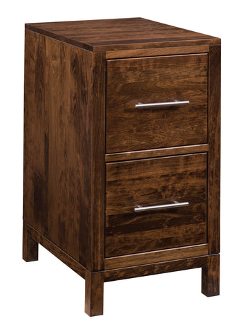 Vienna - Amish Mid Century Modern 2-Drawer File Cabinet