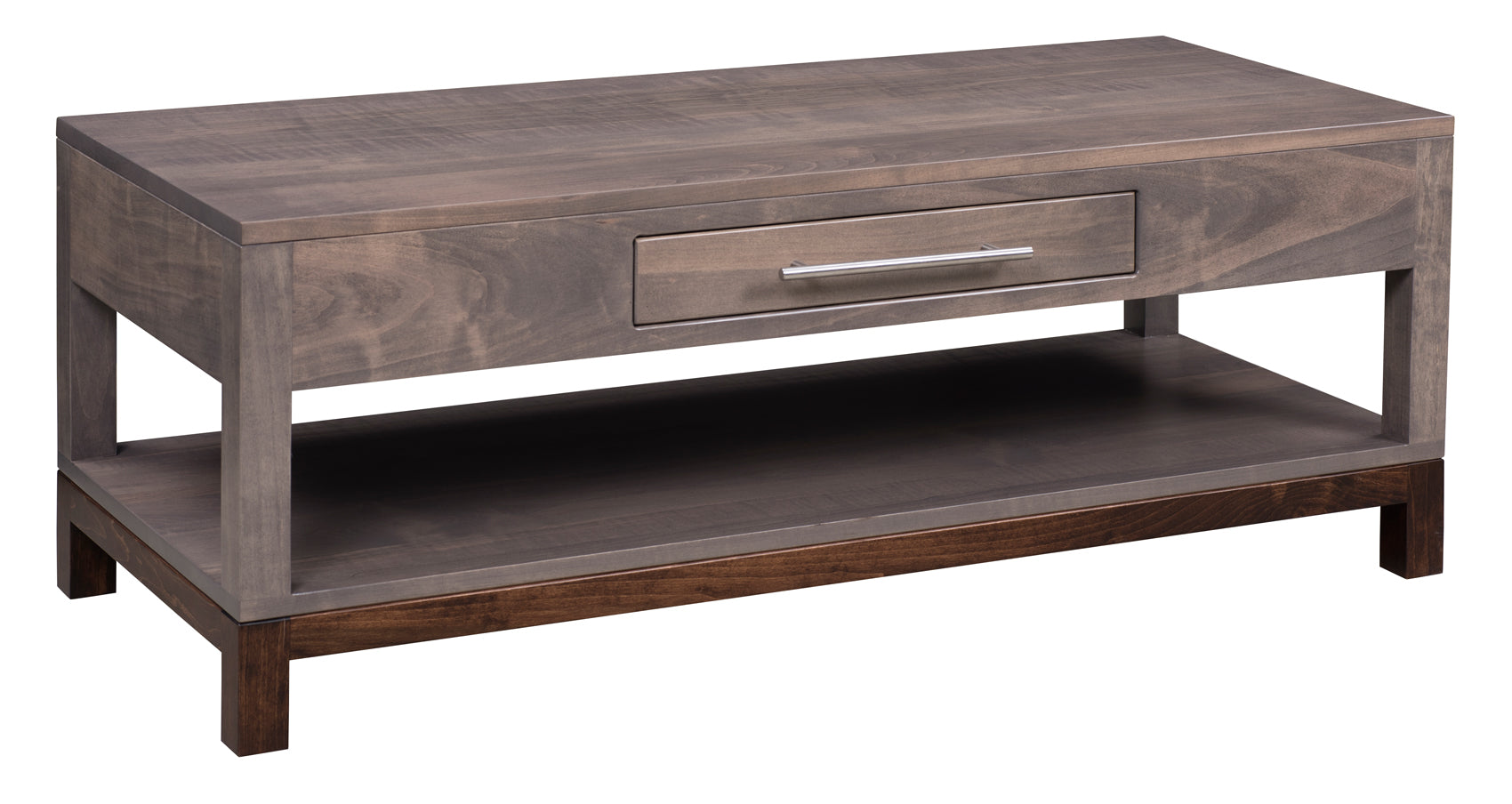 Illustration of Amish Wood Mid Century Coffee Table