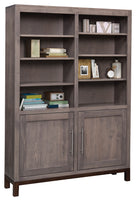 Vienna - Amish Mid Century Modern Bookcase - 48" Width (Quick-Ship)