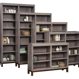 Vienna - Amish Mid Century Modern Bookcase - 48" Width (Quick-Ship)
