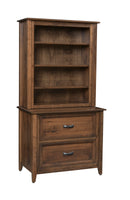 Ventura - Amish Lateral File Cabinet with Optional Bookcase Top