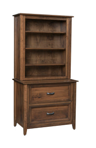 Ventura - Amish Lateral File Cabinet with Optional Bookcase Top