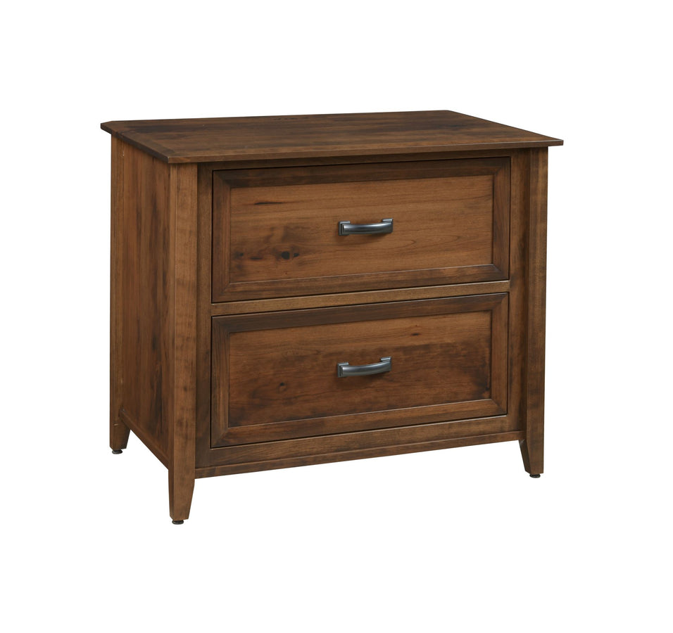 Ventura - Amish Lateral File Cabinet with Optional Bookcase Top - The ...