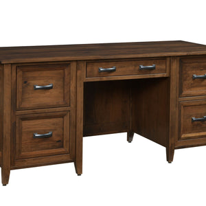Amish Executive Desk with Optional Hutch Topper