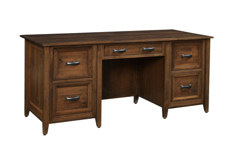 Amish Executive Desk with Optional Hutch Topper