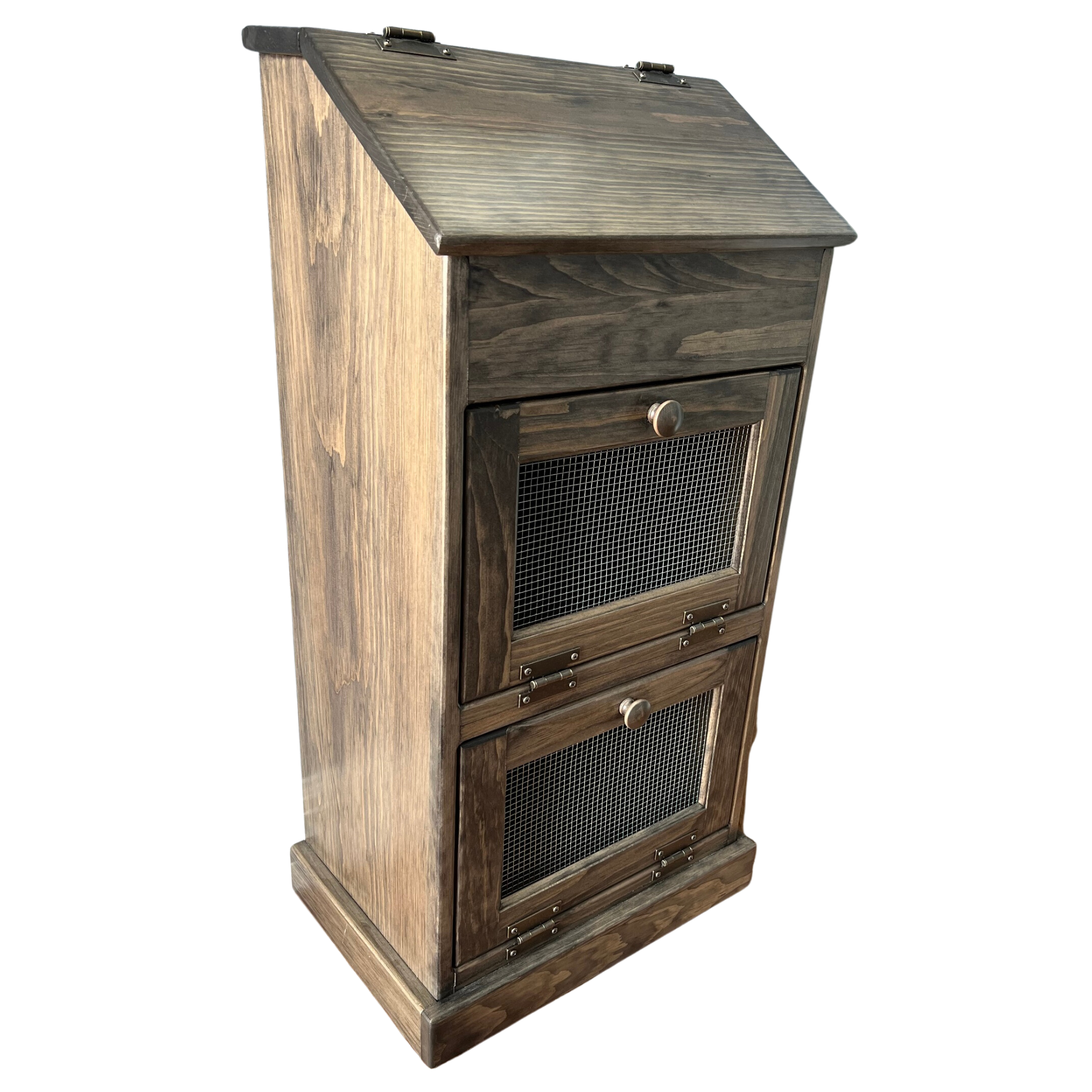 Rustic Vegetable Bin Potato Storage Cupboard Primitive Kitchen 