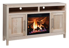 Vienna - Amish Handcrafted TV Console with Electric Fireplace