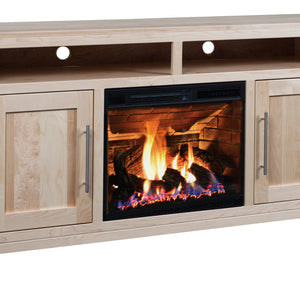 Vienna - Amish Handcrafted TV Console with Electric Fireplace