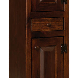 Vintage Pine- Amish Handcrafted Large Pantry Cabinet With Drawer