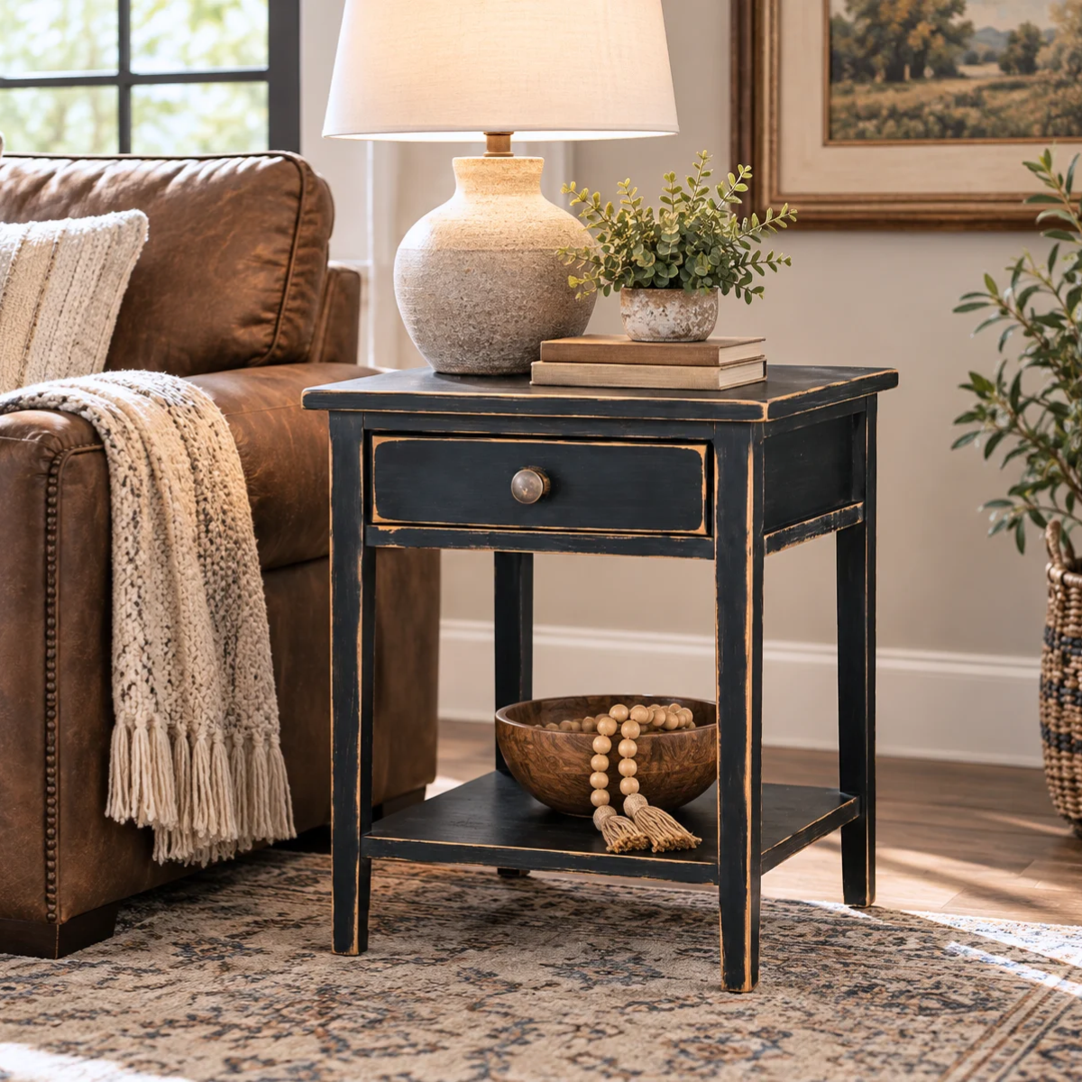 Vintage Pine - Amish Handcrafted End Table