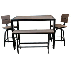 West Lake - Poly Wood & Powder Coated Steel Outdoor Table