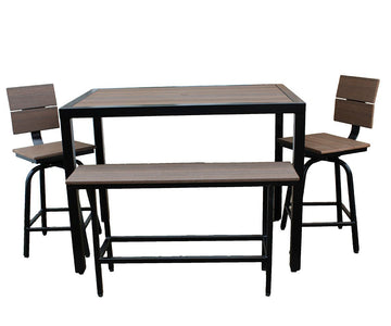 West Lake - Poly Wood & Powder Coated Steel Outdoor Table