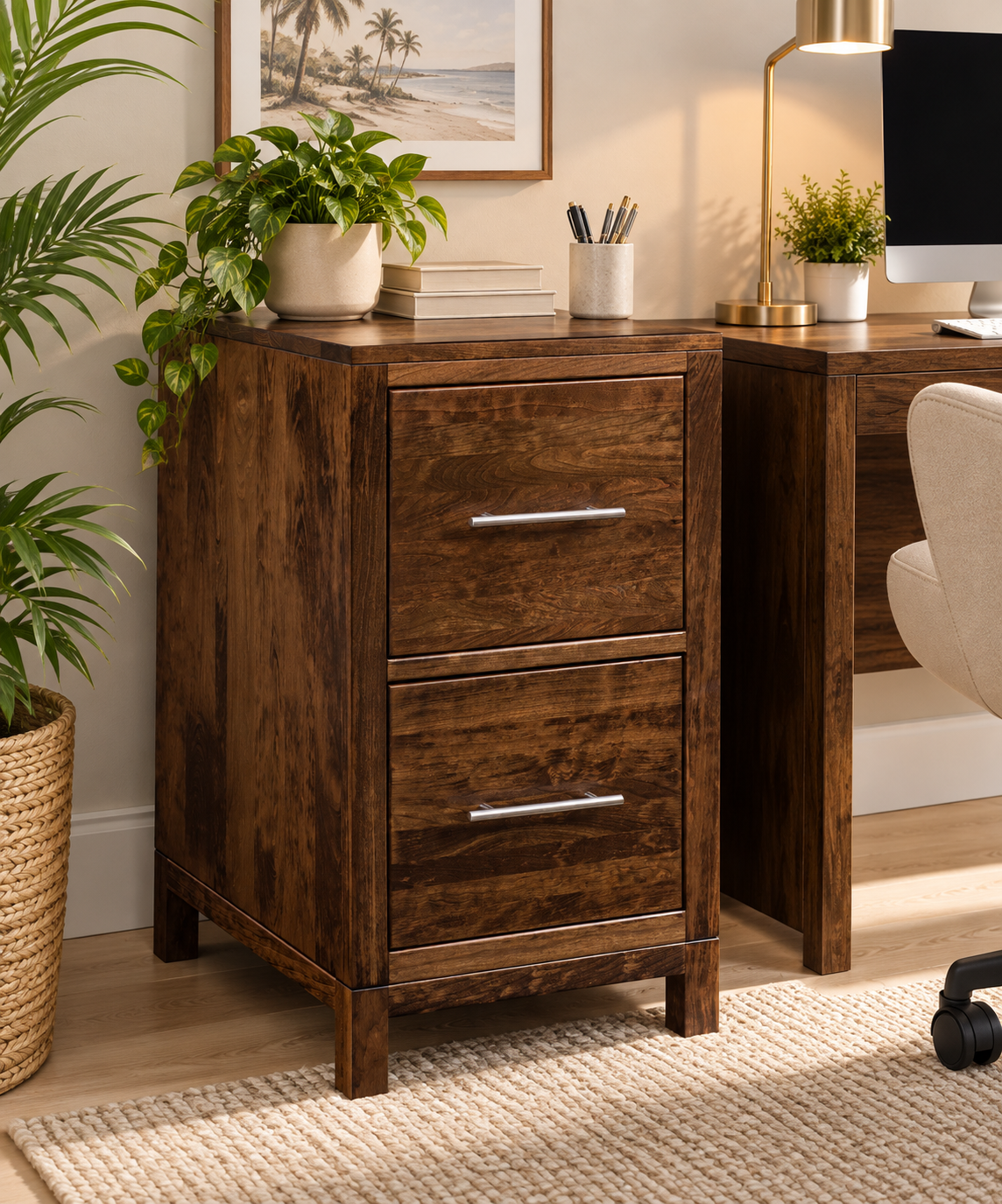 Vienna - Amish Handcrafted 2-Drawer File Cabinet