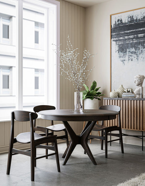 West Newton Pedestal - Handcrafted Solid Top or Extension Dining Table