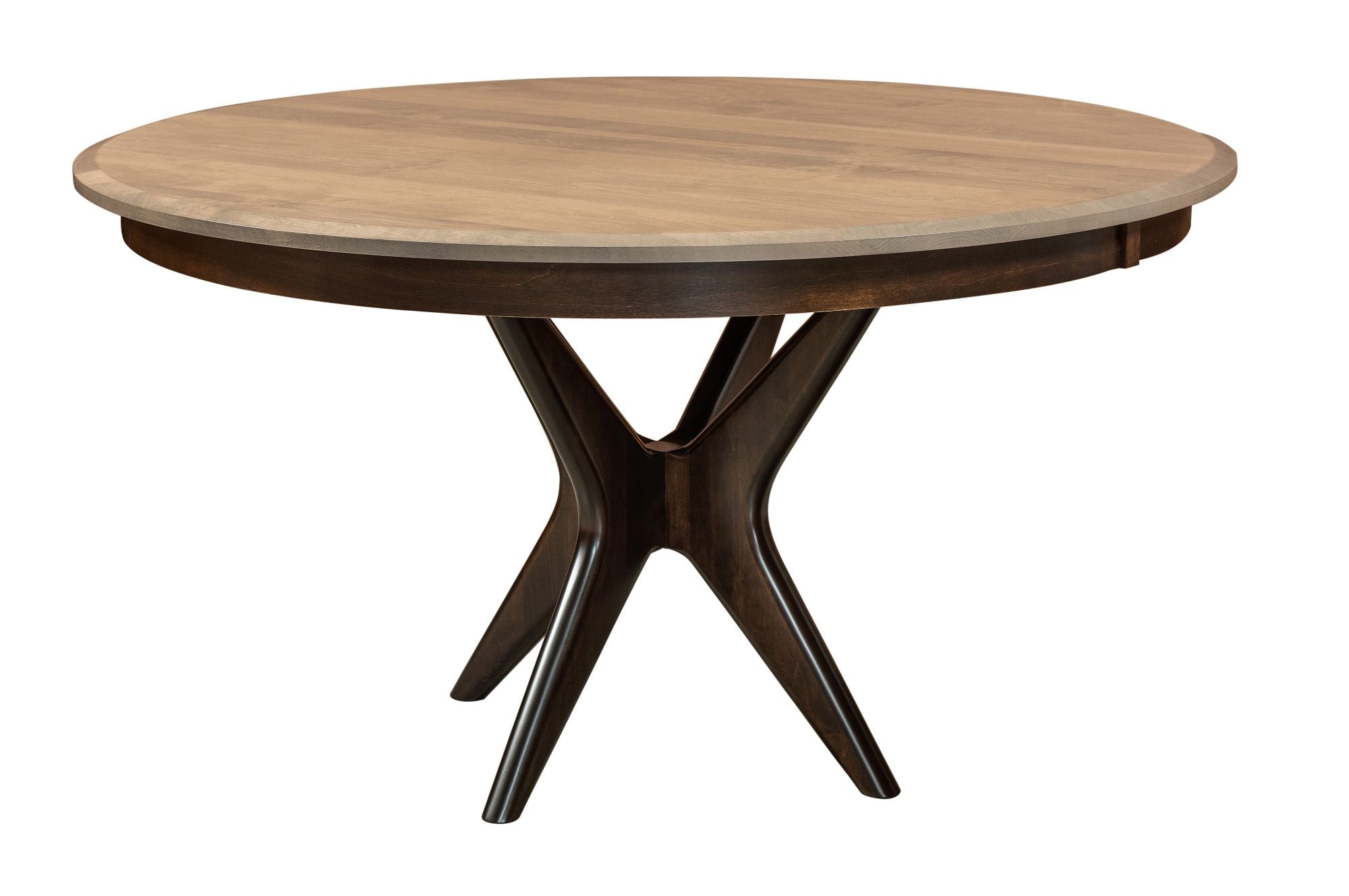 West Newton Pedestal - Handcrafted Solid Top or Extension Dining Table