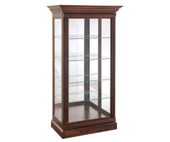 West Bend - Amish Hardwood 2 Way Sliding Curio Cabinet