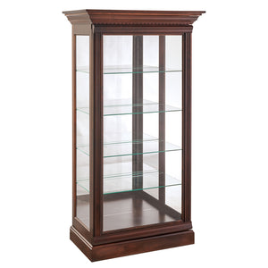 West Bend - Amish Hardwood 2 Way Sliding Curio Cabinet