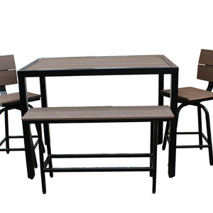 West Lake - Poly Wood & Powder Coated Steel Outdoor Table
