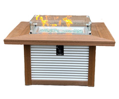 Westfield- Poly Outdoor Firepit With Metal Sides
