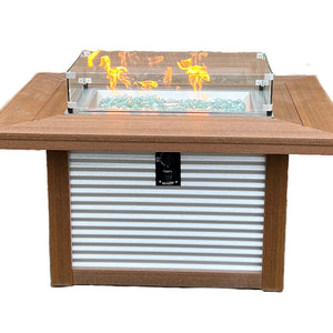 Westfield- Poly Outdoor Firepit With Metal Sides
