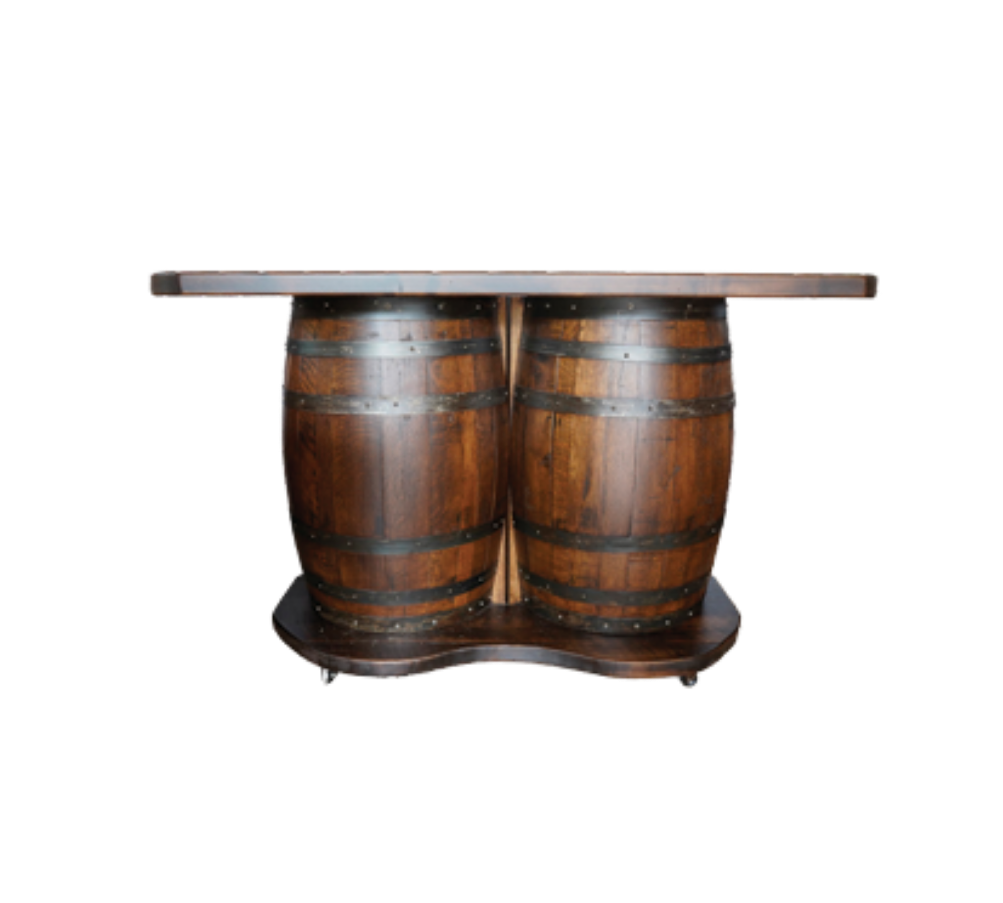 The Speakeasy - Amish Handcrafted Whiskey Barrel Bar