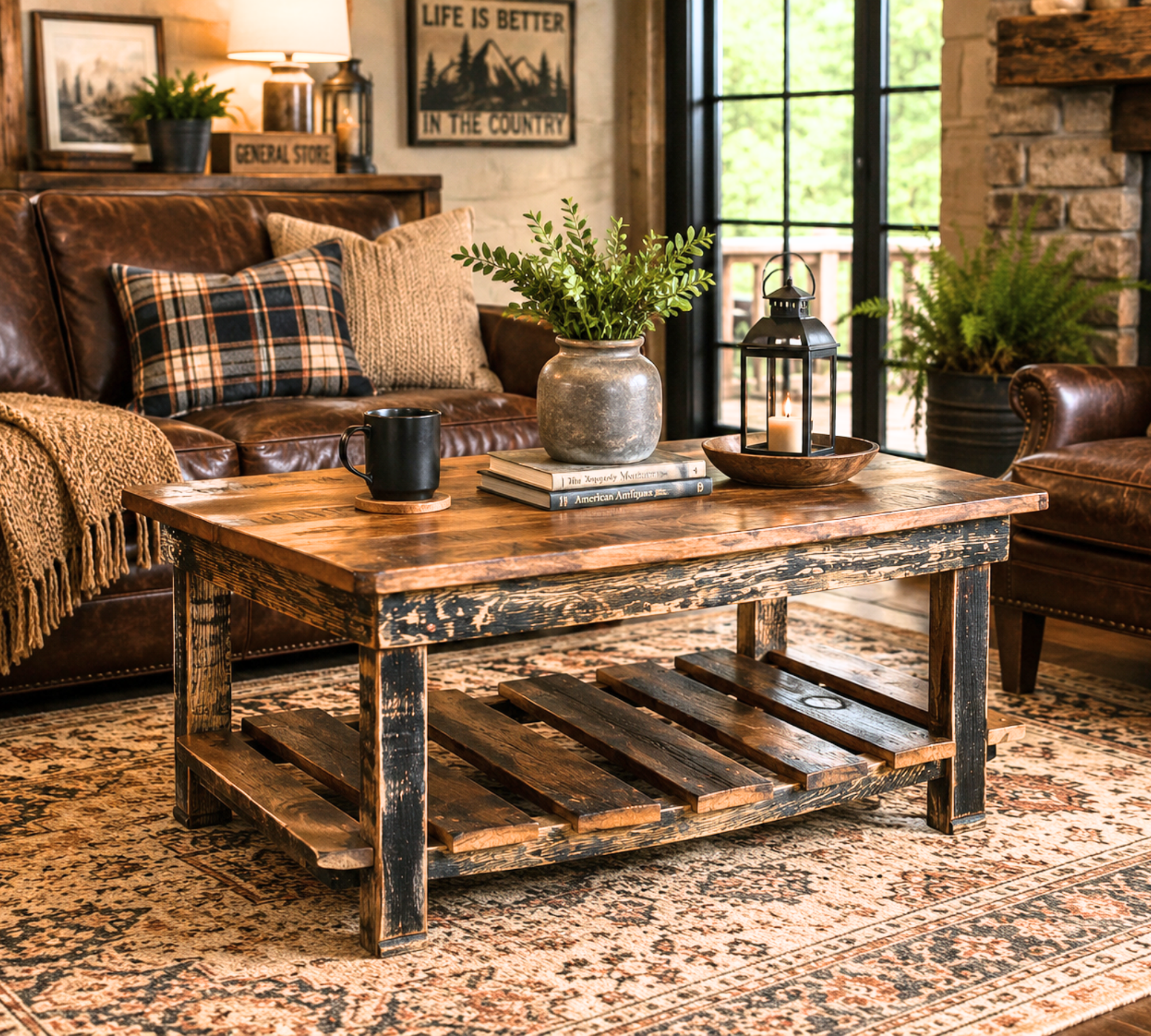 Cooperage - Amish Handcrafted Oval Coffee Table