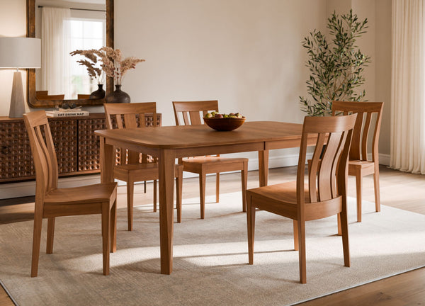 Wingate Leg- Handcrafted Solid Top or Extension Dining Table