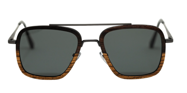 X-Type / Metal x Wood Sunglasses / Polarized Lenses