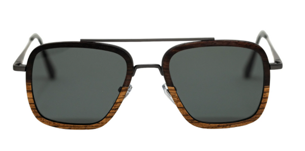 X-Type / Metal x Wood Sunglasses / Polarized Lenses