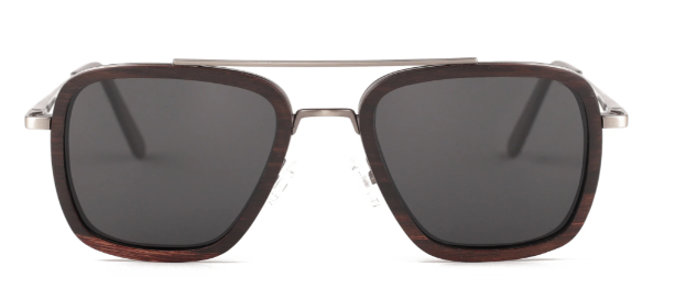 X-Type / Metal x Wood Sunglasses / Polarized Lenses