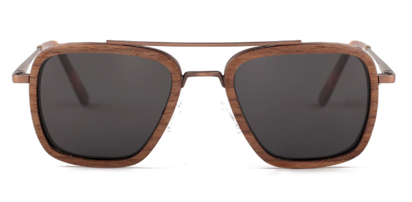 X-Type / Metal x Wood Sunglasses / Polarized Lenses