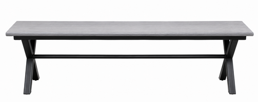 Xavier Lake - Poly Wood & Powder Coated Steel Outdoor Bench