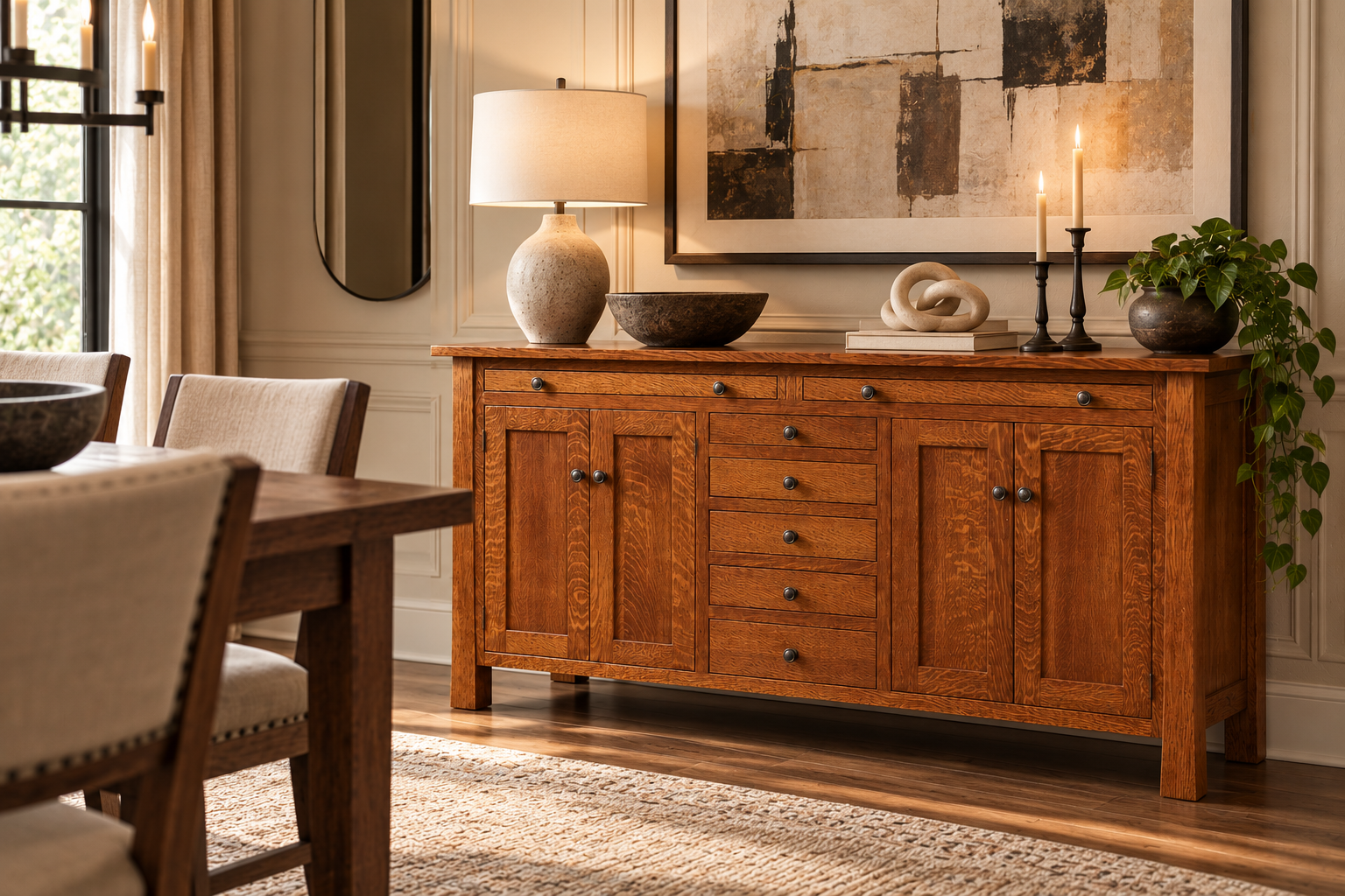 Grant - Amish Handcrafted Sideboard Cabinet