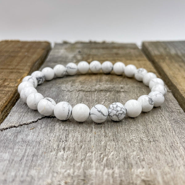 Union - White How Lite Gemstone Beaded Bracelet