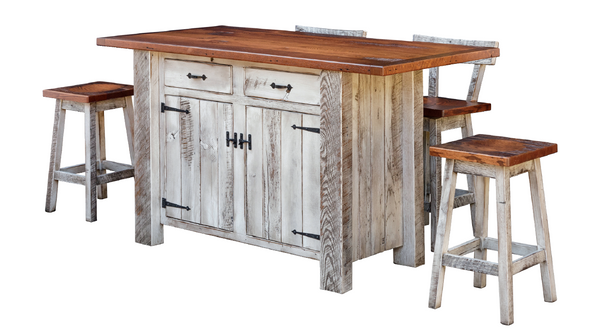 Barnwood - Reclaimed Barnwood Kitchen Island