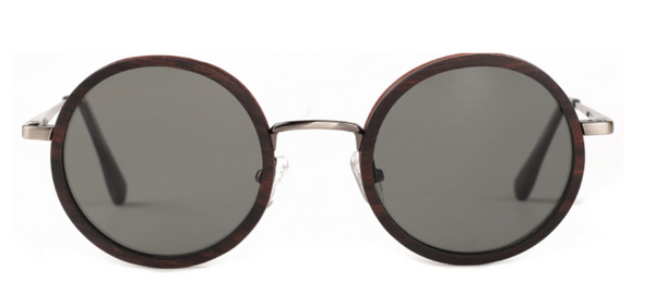 John / Metal x Wood Sunglasses / Polarized Lenses