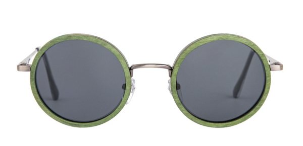 John / Metal x Wood Sunglasses / Polarized Lenses