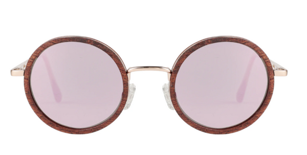 John / Metal x Wood Sunglasses / Polarized Lenses