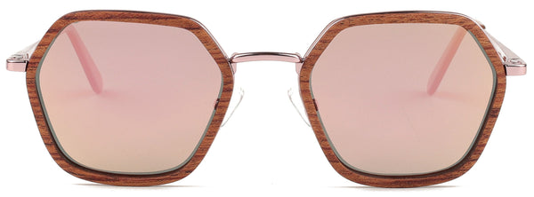 Nero / Metal x Wood Sunglasses / Polarized Lenses