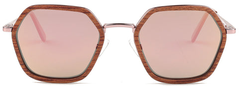 Nero / Metal x Wood Sunglasses / Polarized Lenses