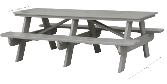 Classic - Outdoor 7' Picnic Table