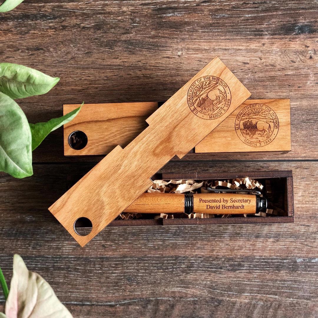 Custom Solid Wood Pen Box - The Wood Reserve