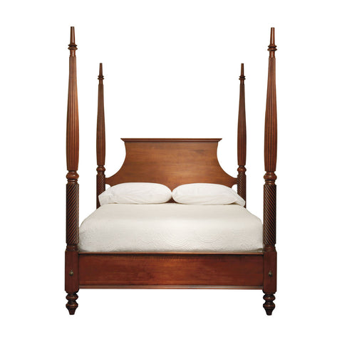 Dutch Pencil Post Solid Wood Bed